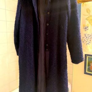 Boucle wool Oscar de la Renta sweater coat